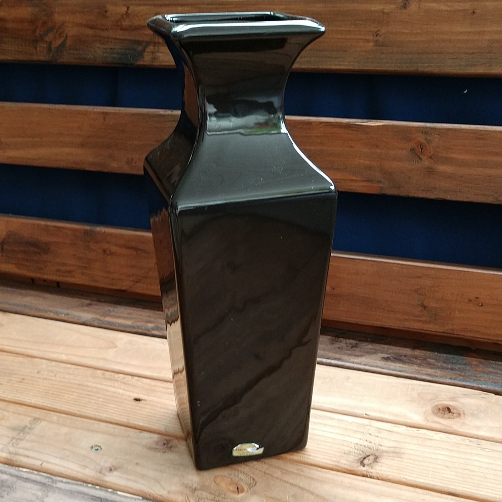 Vtg Heager mink brown vase